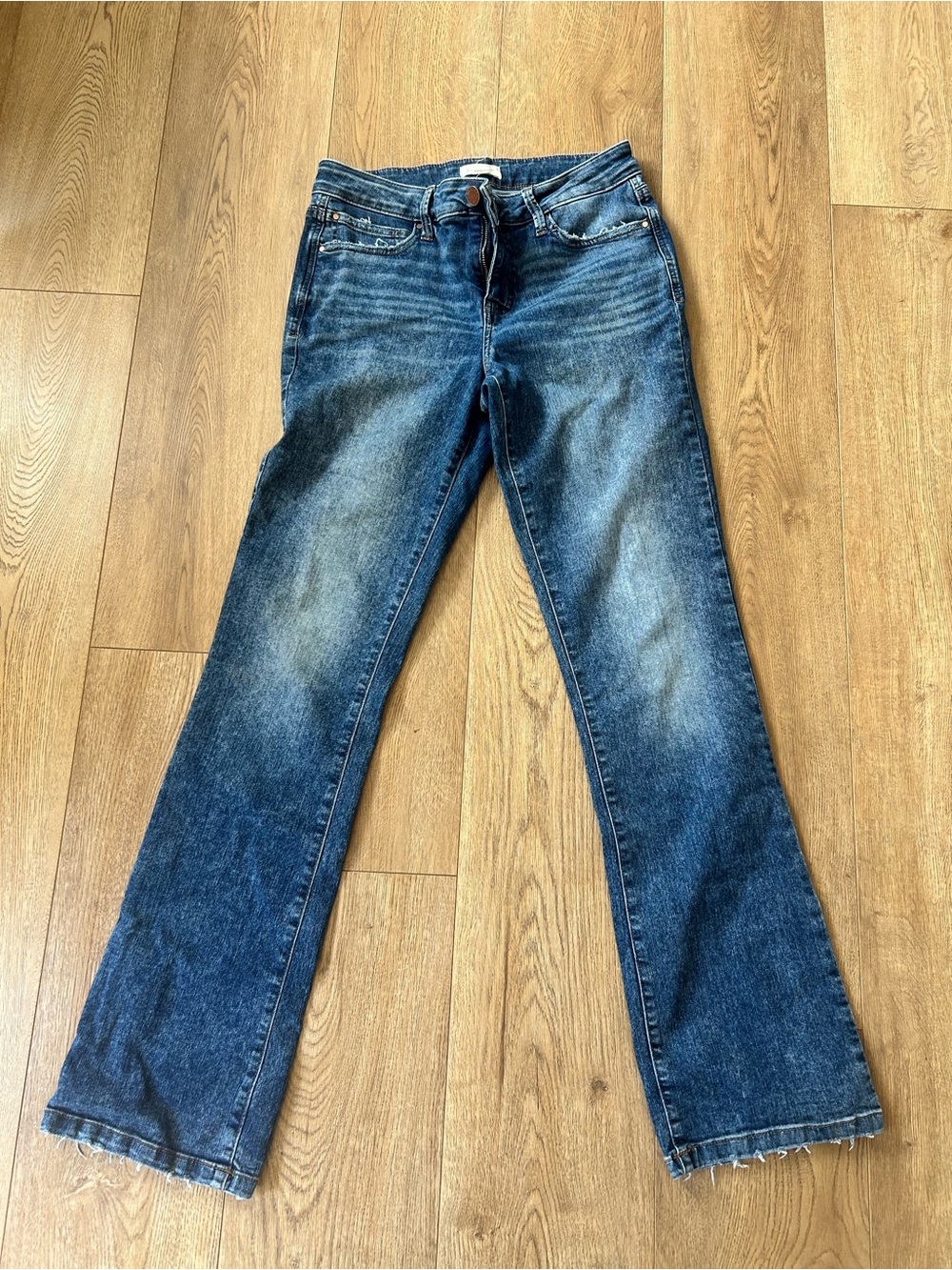 Everflex by Maurice’s Women's Flared Dark Wash Denim Jeans